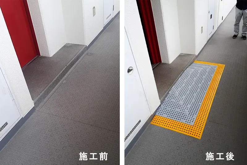 大阪高橋_集合住宅のエレベーター降り口.webp