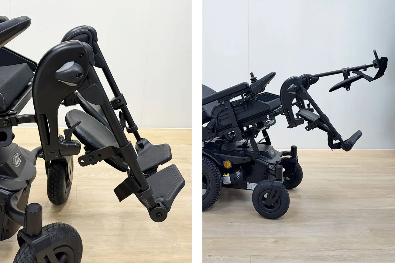 電動車いす クイッキー200R 電動 / 手動エレベーティングレッグサポート