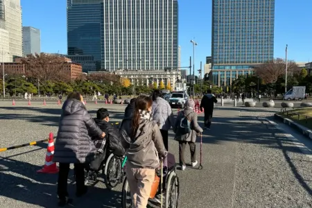 二重橋へ移動中