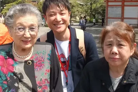 スタッフと一緒にハイ！チーズ！