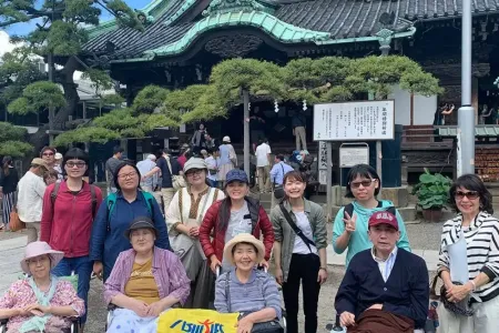 帝釈天で記念写真